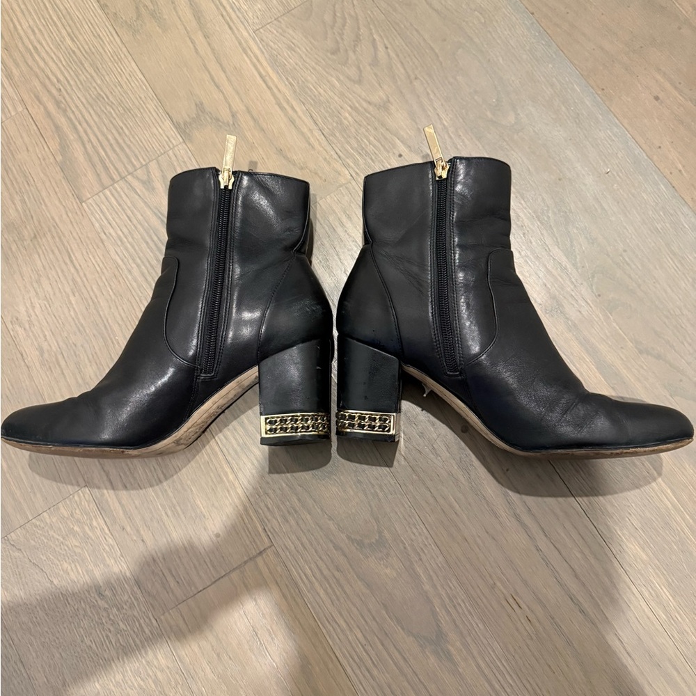 Karl Lagerfeld Sonia Embellished Leather Booties - Picture 4 of 8